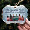 Brothers & Sisters Never Apart, Maybe In Distance But Never At Heart - Family Personalized Custom Ornament - Wood/Aluminum Benelux Shaped - New Arrival Christmas Gift For Siblings, Brothers, Sisters