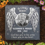 Custom Photo Memorial Angel Decor - Personalized Memorial Stone