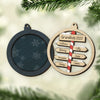 Grandkids 2022 - Personalized Custom Round Shaped 2 Layered Wood Christmas Ornament - Gift For Family Members, Christmas Gift