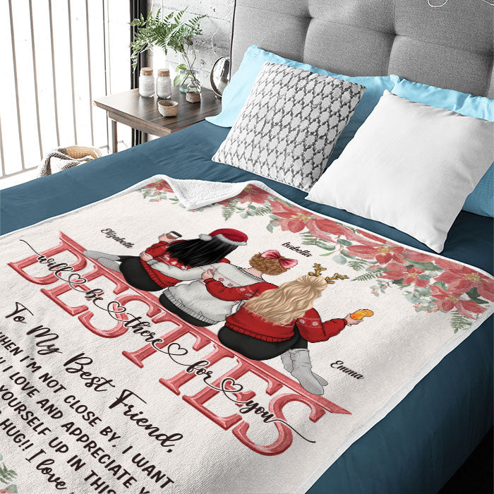 Custom Name Christmas Best Friend Gifts - Personalized Blanket