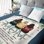 Custom Name Christmas Gifts for Mom - Personalized Blanket