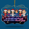 More Than Friends, We're Like A Small Gang - Personalized Custom Benelux Shaped Acrylic Christmas Ornament - Gift For Bestie, Best Friend, Sister, Birthday Gift For Bestie And Friend, Christmas Gift