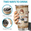 Easily Distracted By Books & Cats - Personalized Tumbler - Gift For Cat Lovers, Cat Owners, Cat Gift, Gift For Pet Lovers