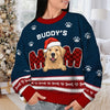 We're Dog Parents - Personalized Custom Unisex Ugly Christmas Sweatshirt, Wool Sweatshirt, All-Over-Print Sweatshirt - Gift For Dog Lovers, Pet Lovers, Christmas Gift