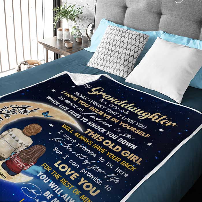 Never Forget That I Love You - Personalized Custom Blanket - Gift For Family, Christmas Gift