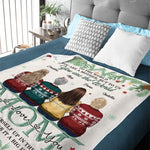 Custom Name Christmas Gifts for Mom - Personalized Blanket