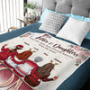 To Us, You Are The World - Family Personalized Custom Blanket - Christmas Gift For Mother From Daughter