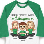 Custom Name Colleague Gifts for Coworkers - Personalized Raglan Shirt