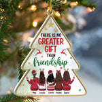 Custom Name Christmas Friendship Gifts for Best Friends - Personalized Ornament