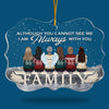 You Cannot See Me, But I'm Always With You - Personalized Custom Benelux Shaped Acrylic Christmas Ornament - Gift For Family, Christmas Gift