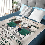 Custom Name Camping Gifts for Couples - Personalized Blanket