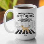 Custom Name Funny Dog Dad Gifts for Men - Personalized Mug