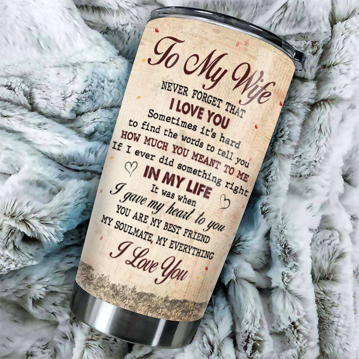 Custom Name Romantic Wife Gifts - Personalized Tumbler