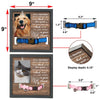 For Every Time You Think Of Me, I'm Right Here In Your Heart - Memorial Pet Loss Sign, Collar Picture Frame - Sympathy Gift, Gift For Pet Owners, Pet Lovers