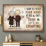 Custom Name Camping Gifts for Couples - Personalized Poster