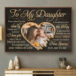 Custom Photo Daughter Gifts from Mom - Personalized Poster