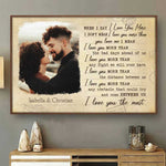 Custom Photo Romantic Couple Gifts - Personalized Poster