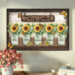 Custom Name Sunflower Garden Gifts for Grandma - Personalized Poster