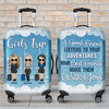 Best Friends Make Adventures With You - Gift For Bestie - Personalized Luggage Cover