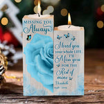 Custom Memorial Name Gifts for Loved Ones - Personalized Color Candle Holder