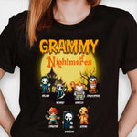 Custom Name Nightmare Character Halloween Gifts for Grammy - Personalized Apparel