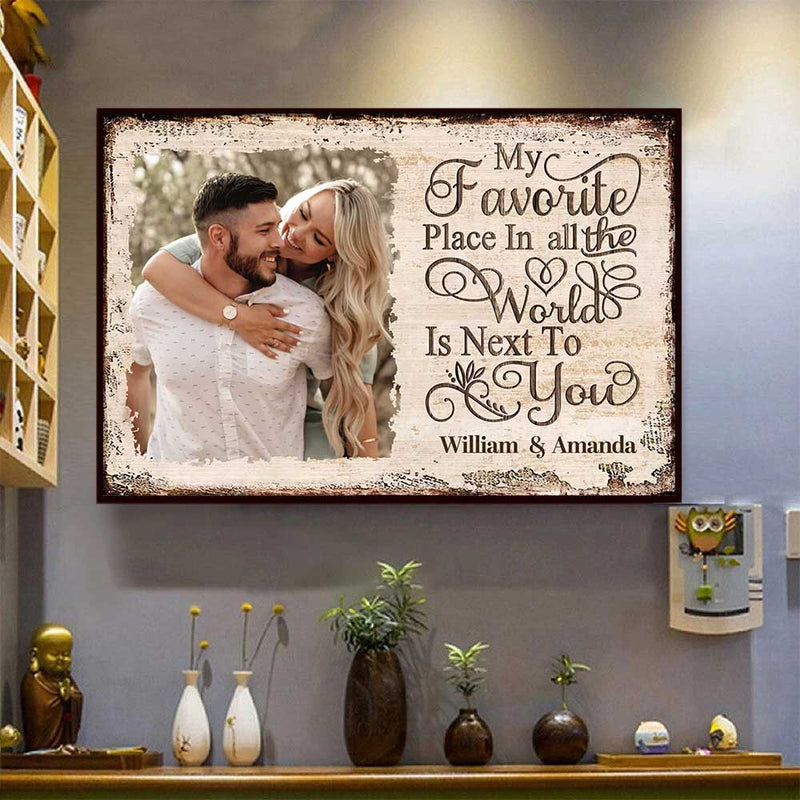 Custom Photo Romantic Couple Gifts - Personalized Poster