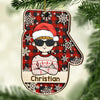 Merry Christmas To The Coolest Kid - Personalized Custom Glove Shaped Wood Christmas Ornament