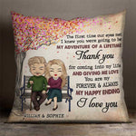 Custom Name Romantic Couple Gifts - Personalized Pillow