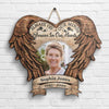 Always On Our Minds, Forever In Our Hearts - Upload Image, Husband Wife, Personalized Shaped Wood Sign