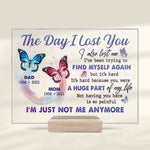 Custom Memorial Butterfly Parents Loss Gifts - Personalized Acrylic Plaque