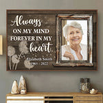 Custom Photo Memorial Name and Date Decor - Personalized Poster