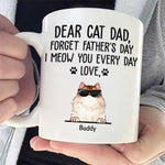 Custom Name Cat Dad Father's Day Gifts - Personalized Mugs