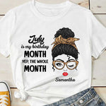 Custom Name July Birthday Month Gifts for Women - Personalized Apparel