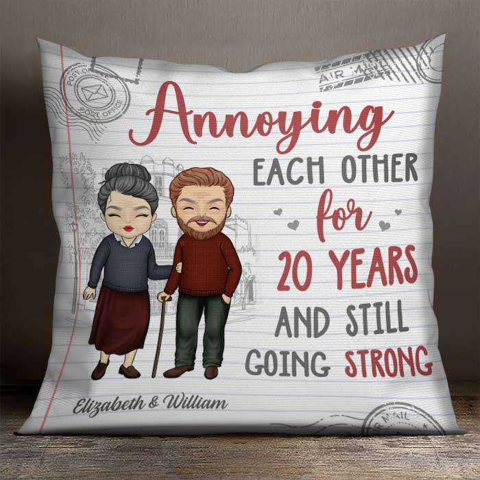 Annoying Each Other For So Many Years And Still Going Strong - Gift For Couples, Personalized Pillow (Insert Included)