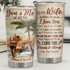You're The Best Thing That Ever Happened To Me - Personalized Tumbler - To My Wife, Gift For Wife, Anniversary, Engagement, Wedding, Marriage Gift