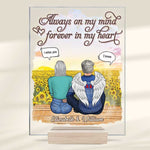 Custom Name Memorial Angel Couple Gifts - Personalized Acrylic Plaque