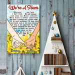 Custom Name We're a Team Couple Gifts - Personalized Poster