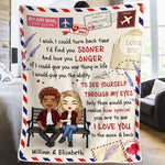Custom Name Love Quote Gifts for Couples - Personalized Blanket
