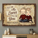 Custom Name Romantic Couple Gifts - Personalized Poster