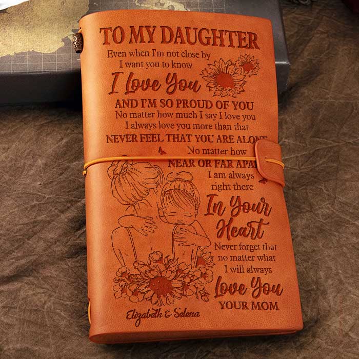 I'm So Proud Of You - Personalized Vintage Journal - Gift For Daughter