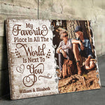 Custom Photo Romantic Couple Gifts - Personalized Canvas