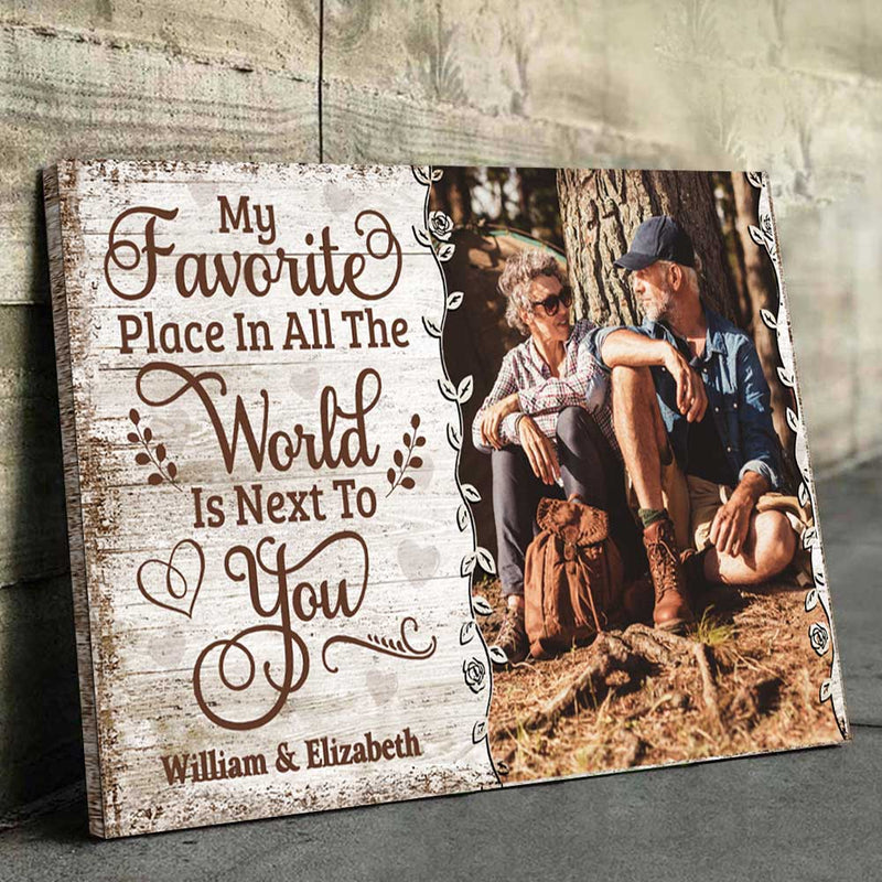 Custom Photo Romantic Couple Gifts - Personalized Canvas