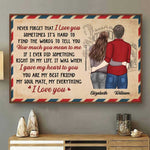 Custom Name Romantic Couple Gifts - Personalized Poster