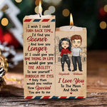 Custom Name Romantic Couple Love Gifts - Personalized Color Candle Holder