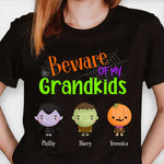 Custom Name Halloween Gifts for Grandparents - Personalized Apparel