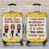 Girls Trip, It Doesn't Matter Where You Go - Personalized Luggage Cover