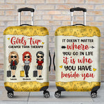 Custom Name Girls Trip Gifts for Women - Personalized Luggage Cover