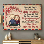Custom Name Couple Love Decor - Personalized Poster