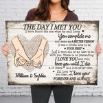 Custom Romantic Love Quote Gifts for Couples - Personalized Canvas