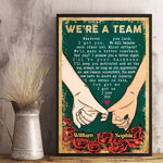Custom Name Pinky Promise Couple Gifts - Personalized Poster